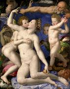 Agnolo Bronzino Venus Cupid Folly and Time oil painting artist